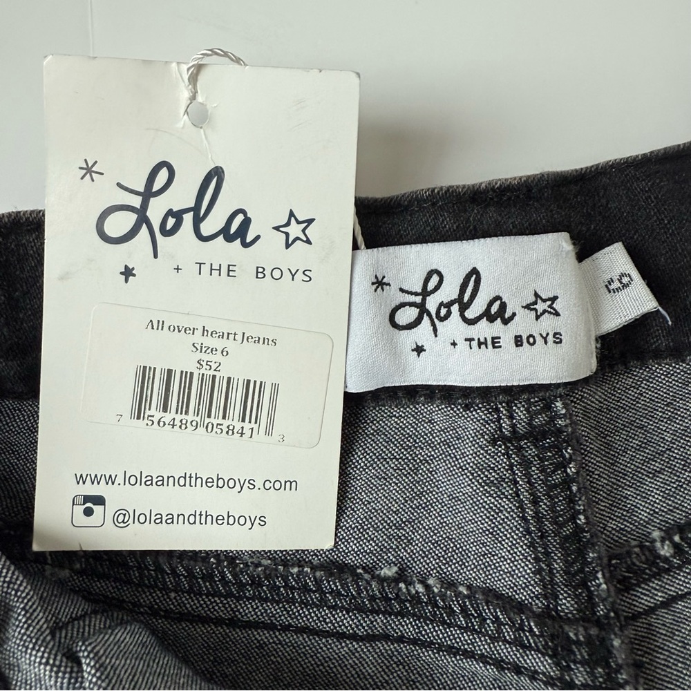 Lola & the Boys Heart Jeans + Zara Pink Knit Sleeveless Sweater Bundle Sz 6 - Picture 4 of 9